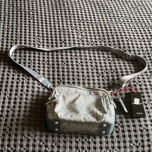 Tumi Silver and blue Crossbody Bag